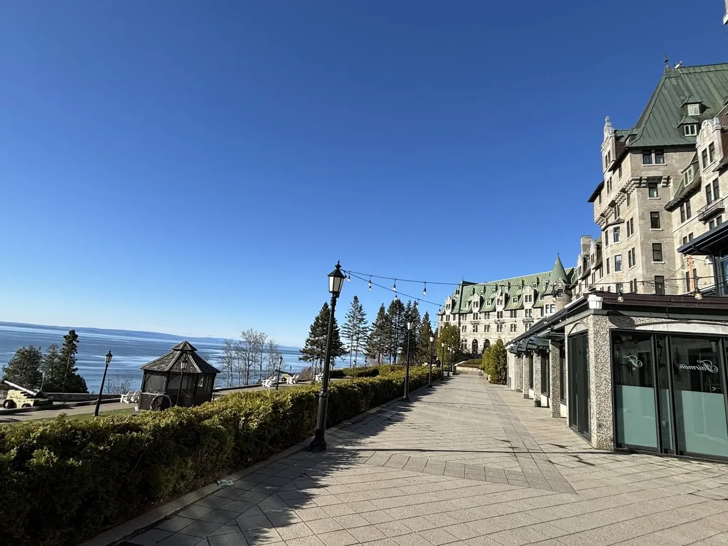 Historic waterfront hotel at La Malbaie