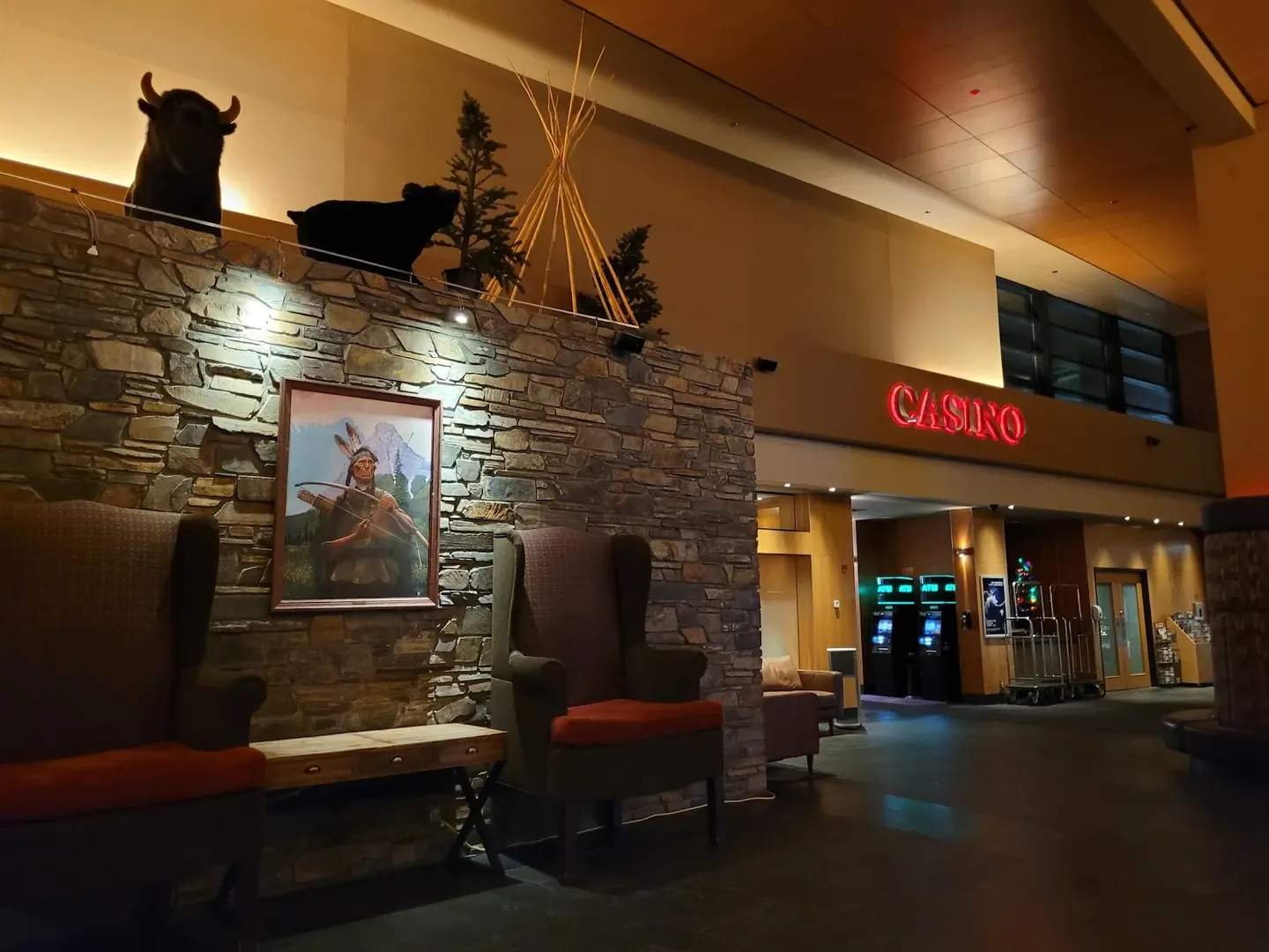 Mountain resort grounds in Kananaskis